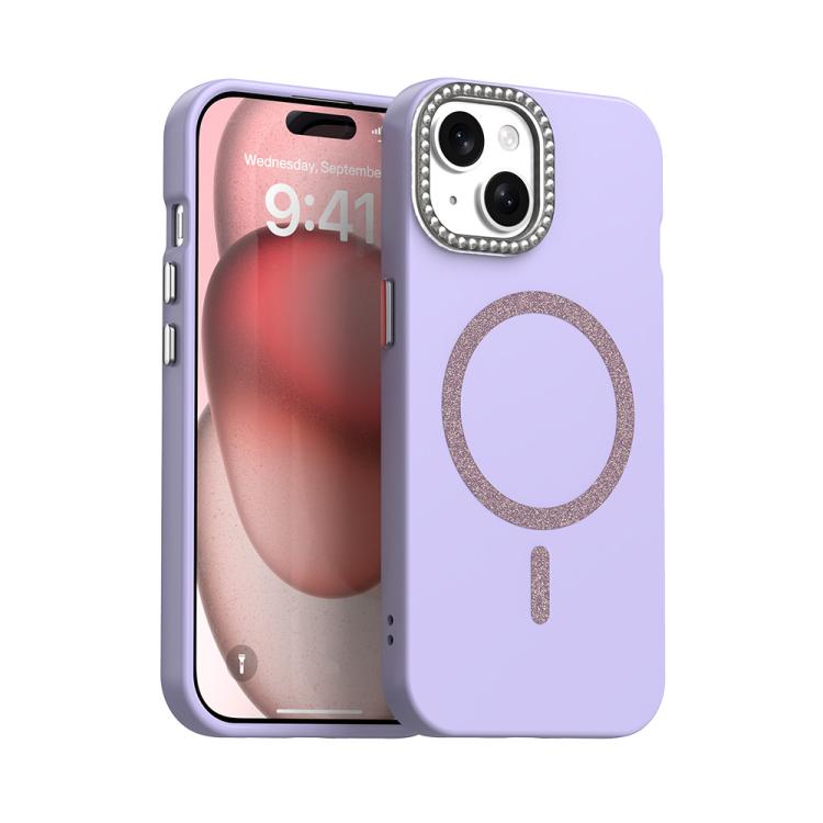 For iPhone 15 Glitter Rhinestones Series Magsafe PC Hybrid TPU Phone Case(Purple)
For iPhone 15 Glitter Rhinestones Series Magsafe PC Hybrid TPU Phone Case(Purple)