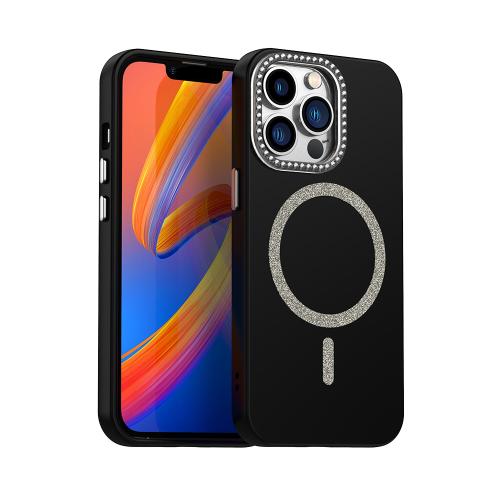 For iPhone 13 Pro Max Glitter Rhinestones Series Magsafe PC Hybrid TPU Phone Case(Black)
For iPhone 13 Pro Max Glitter Rhinestones Series Magsafe PC Hybrid TPU Phone Case(Black)