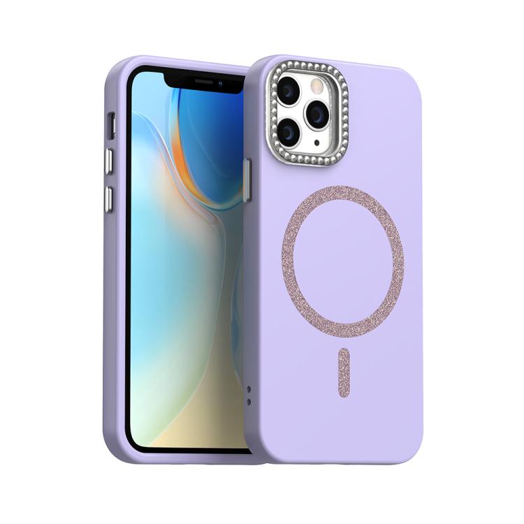 For iPhone 11 Pro Max Glitter Rhinestones Series Magsafe PC Hybrid TPU Phone Case(Purple)
For iPhone 11 Pro Max Glitter Rhinestones Series Magsafe PC Hybrid TPU Phone Case(Purple)