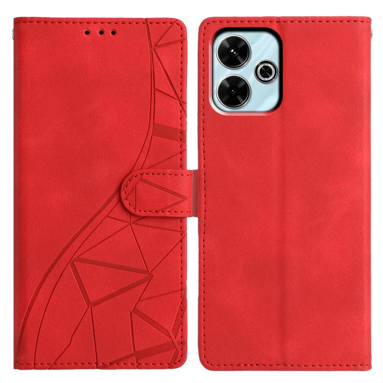For Redmi 13 4G Triangles Embossed Leather Phone Case(Red)
For Redmi 13 4G Triangles Embossed Leather Phone Case(Red)