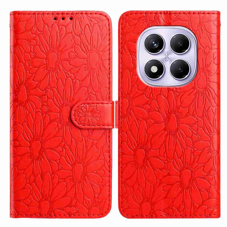 For Redmi Note 14 Pro 5G Daisy Embossed Leather Phone Case(Red)
For Redmi Note 14 Pro 5G Daisy Embossed Leather Phone Case(Red)