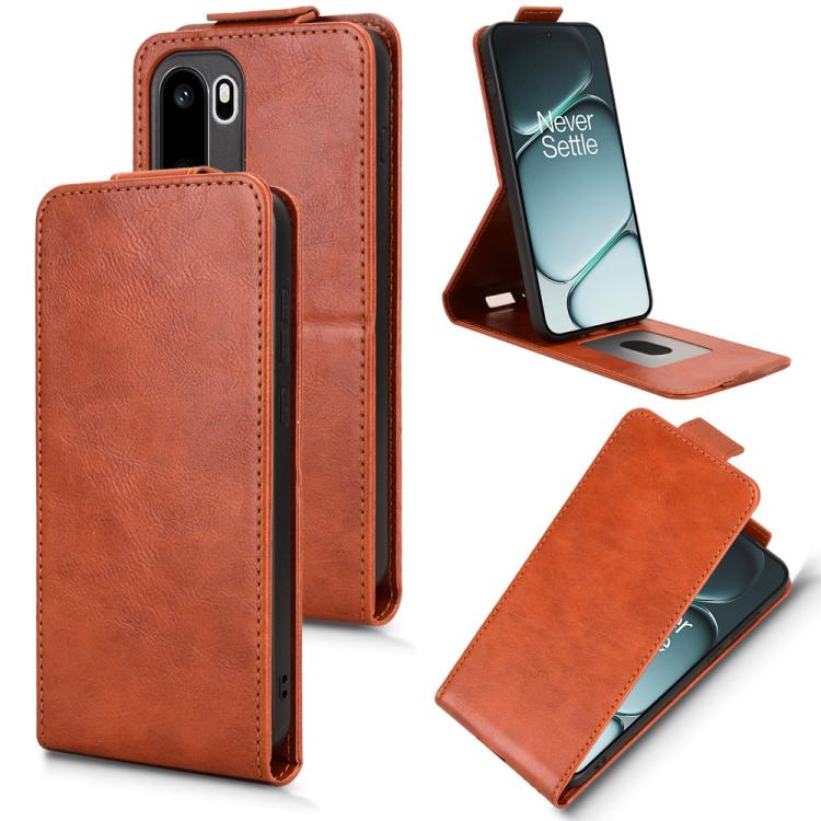 For OnePlus 15R / Ace 6 Magnetic Vertical Flip Leather Phone Case with Buckle(Brown)
For OnePlus 15R / Ace 6 Magnetic Vertical Flip Leather Phone Case with Buckle(Brown)