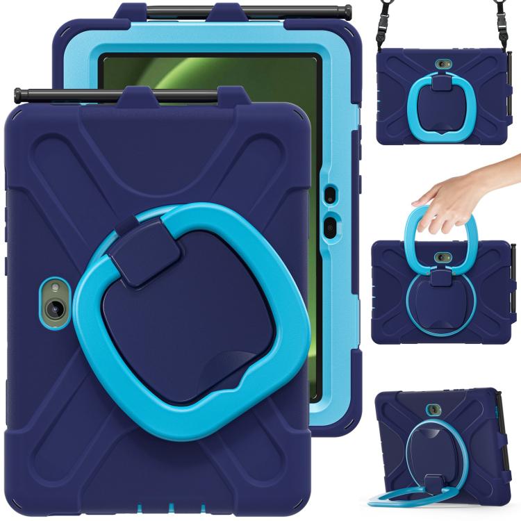 For Samsung Galaxy Tab Active5 Pro Silicone Hybrid PC Tablet Case with Holder & Shoulder Strap(Navy Blue Blue)
For Samsung Galaxy Tab Active5 Pro Silicone Hybrid PC Tablet Case with Holder & Shoulder Strap(Navy Blue Blue)