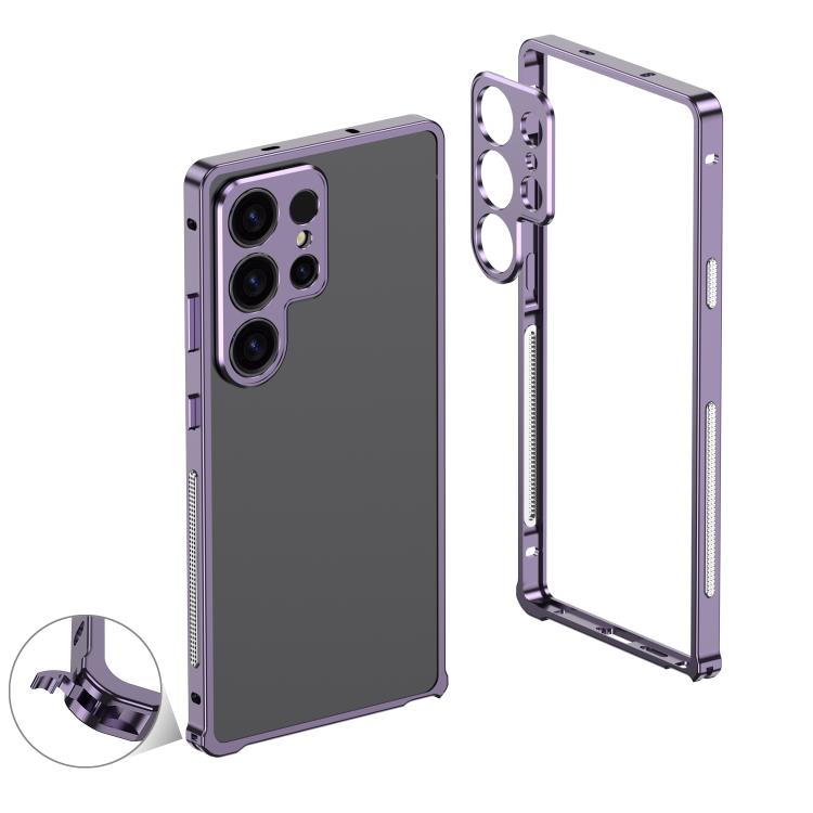 For Samsung Galaxy S23 Ultra 5G Metal Frame Heat Dissipation Phone Case with Camera Guard Ring(Purple)
For Samsung Galaxy S23 Ultra 5G Metal Frame Heat Dissipation Phone Case with Camera Guard Ring(Purple)