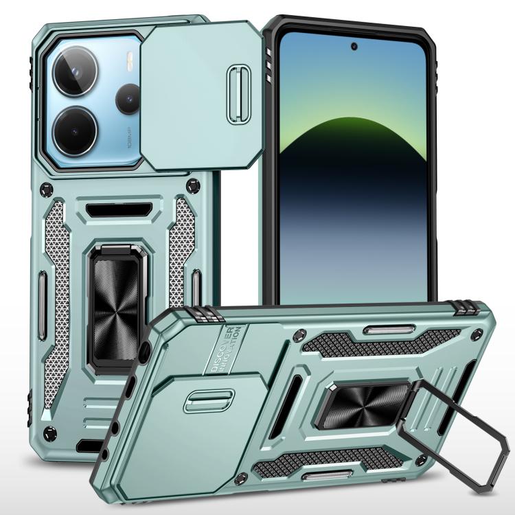 For Redmi Note 14 5G / 4G 163.25mm Armor PC Hybrid TPU Camera Shield Phone Case(Alpine Green)
For Redmi Note 14 5G / 4G 163.25mm Armor PC Hybrid TPU Camera Shield Phone Case(Alpine Green)