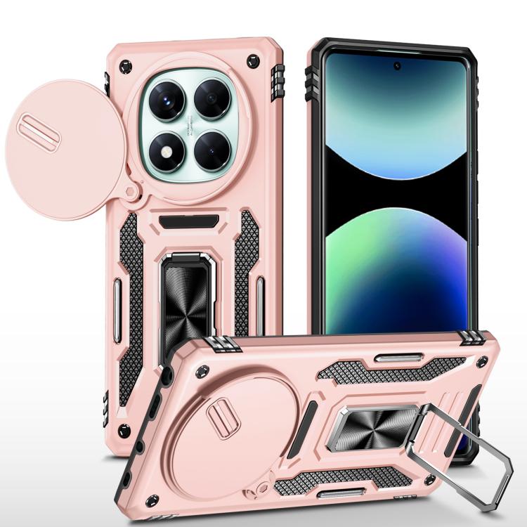 For Redmi Note 14 Pro 5G / 4G Armor PC Hybrid TPU Camera Shield Phone Case(Rose Gold)
For Redmi Note 14 Pro 5G / 4G Armor PC Hybrid TPU Camera Shield Phone Case(Rose Gold)