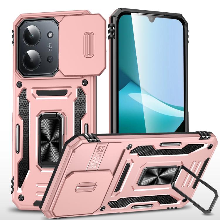 For Redmi 15C 5G / 4G Global 171mm Armor PC Hybrid TPU Camera Shield Phone Case(Rose Gold)
For Redmi 15C 5G / 4G Global 171mm Armor PC Hybrid TPU Camera Shield Phone Case(Rose Gold)