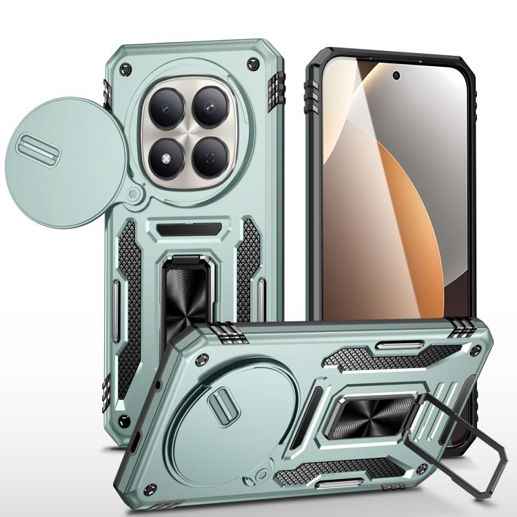 For Redmi Note 15 Pro+ 5G Global 163.3mm Armor PC Hybrid TPU Camera Shield Phone Case(Alpine Green)
For Redmi Note 15 Pro+ 5G Global 163.3mm Armor PC Hybrid TPU Camera Shield Phone Case(Alpine Green)