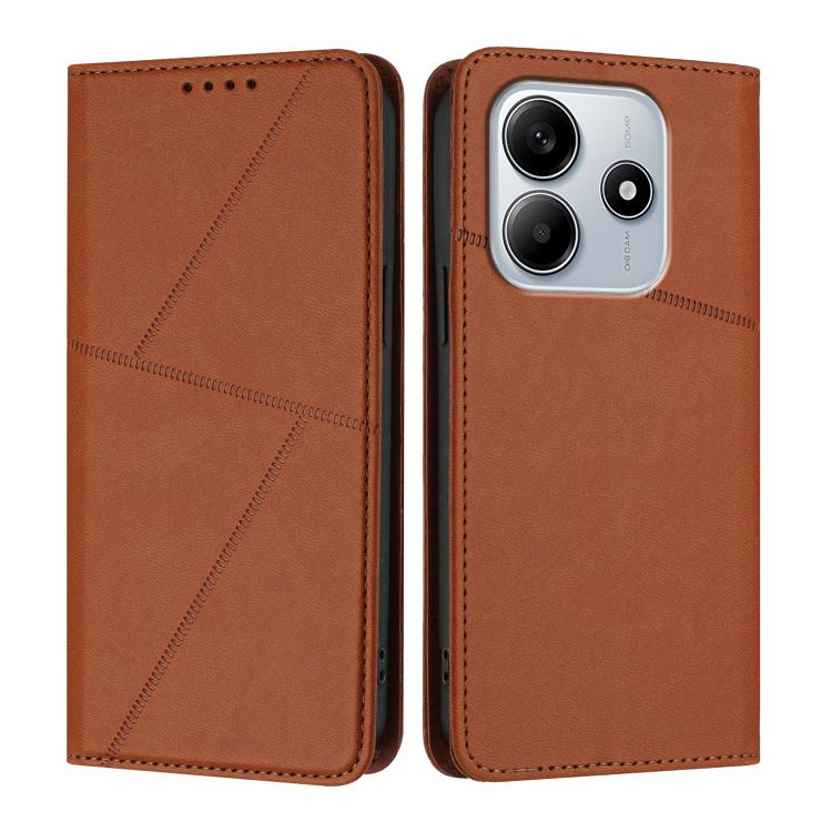 For Redmi Note 14 4G 163.25mm Strong Magnetic Frosted Flip Leather Phone Case(Coffee Color)
For Redmi Note 14 4G 163.25mm Strong Magnetic Frosted Flip Leather Phone Case(Coffee Color)