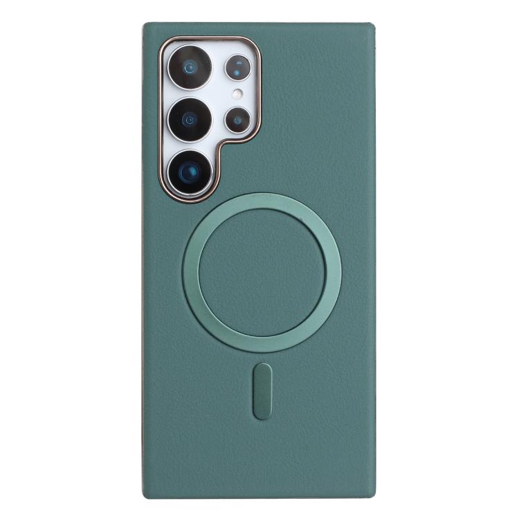 For Samsung Galaxy S22 Ultra 5G Solid Color Plating MagSafe Full Coverage Phone Case(Green)
For Samsung Galaxy S22 Ultra 5G Solid Color Plating MagSafe Full Coverage Phone Case(Green)