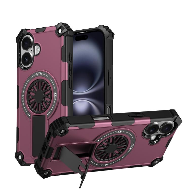For iPhone 16 Shockproof Kickstand Metallic Shaft MagSafe Phone Case(Purple)
For iPhone 16 Shockproof Kickstand Metallic Shaft MagSafe Phone Case(Purple)