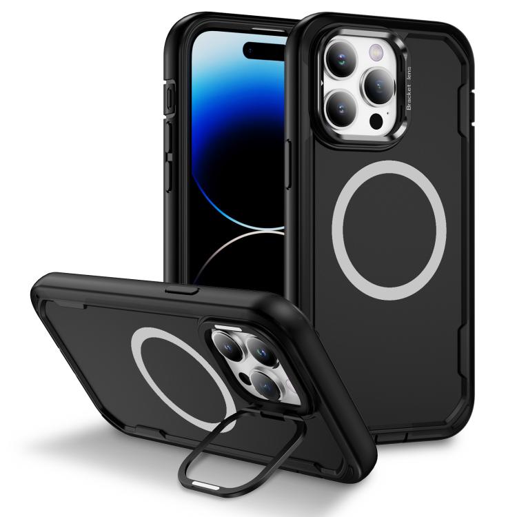 For iPhone 14 Pro Max Defend 3 in 1 Rugged MagSafe Magnetic Holder Phone Case(Black)
For iPhone 14 Pro Max Defend 3 in 1 Rugged MagSafe Magnetic Holder Phone Case(Black)