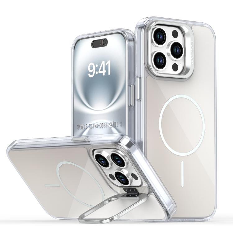 For iPhone 15 Pro Max Gradient Discolor Lens Kickstand Magsafe Phone Case(White)
For iPhone 15 Pro Max Gradient Discolor Lens Kickstand Magsafe Phone Case(White)