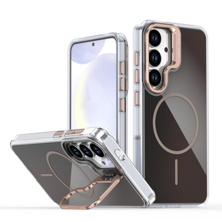 For Samsung Galaxy S25+ / S24+ 5G Gradient Discolor Lens Kickstand Magsafe Phone Case(Desert Gold)
For Samsung Galaxy S25+ / S24+ 5G Gradient Discolor Lens Kickstand Magsafe Phone Case(Desert Gold)