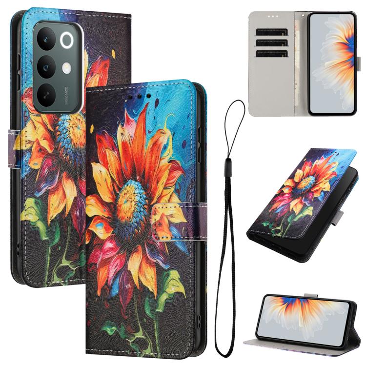 For Realme C100 / C100i / C100x 4G Color Drawing Pattern Leather Phone Case(Sunflower)
For Realme C100 / C100i / C100x 4G Color Drawing Pattern Leather Phone Case(Sunflower)