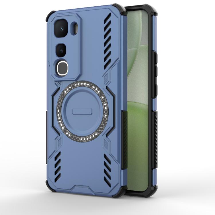 For vivo Y400 5G Global Butterfly Armor MagSafe Magnetic Ring Shockproof Phone Case(Blue) 
For vivo Y400 5G Global Butterfly Armor MagSafe Magnetic Ring Shockproof Phone Case(Blue)