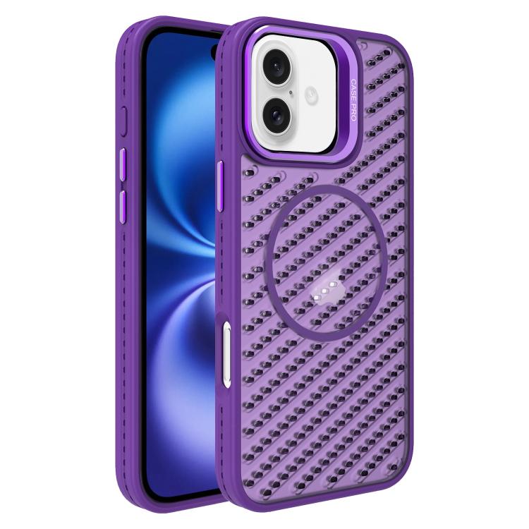 For iPhone 16 Plus O-Shape Hollow Cooling Lens Holder MagSafe Phone Case(Deep Purple)
For iPhone 16 Plus O-Shape Hollow Cooling Lens Holder MagSafe Phone Case(Deep Purple)