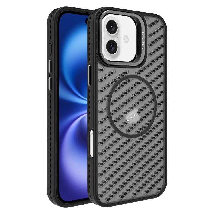 For iPhone 16 O-Shape Hollow Cooling Lens Holder MagSafe Phone Case(Black)
For iPhone 16 O-Shape Hollow Cooling Lens Holder MagSafe Phone Case(Black)
