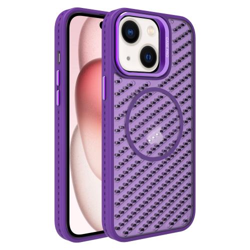 For iPhone 15 O-Shape Hollow Cooling Lens Holder MagSafe Phone Case(Deep Purple)
For iPhone 15 O-Shape Hollow Cooling Lens Holder MagSafe Phone Case(Deep Purple)