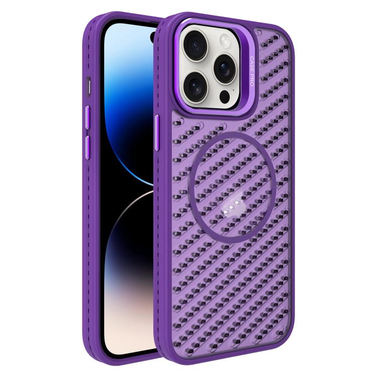 For iPhone 14 Pro O-Shape Hollow Cooling Lens Holder MagSafe Phone Case(Deep Purple)
For iPhone 14 Pro O-Shape Hollow Cooling Lens Holder MagSafe Phone Case(Deep Purple)