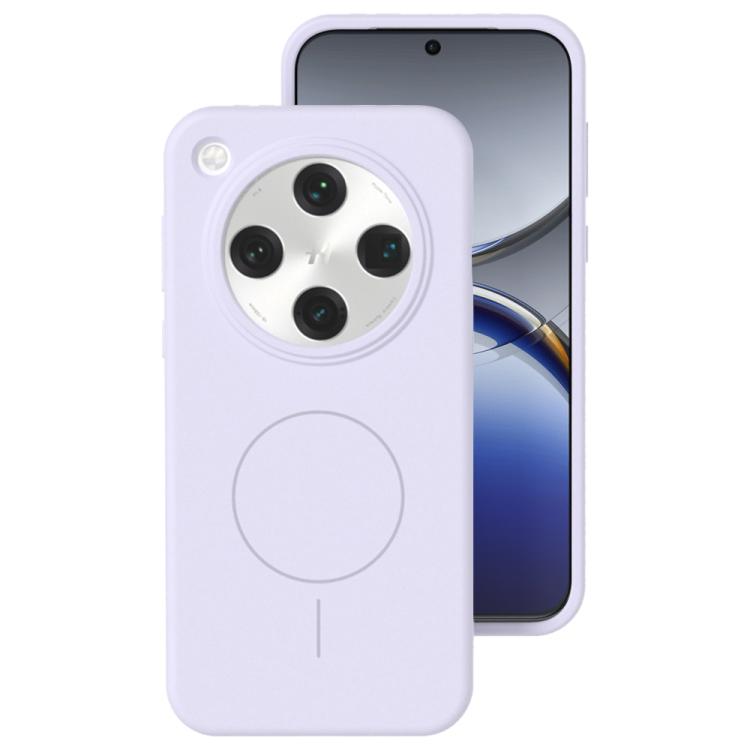 For OPPO Find X8 Pro Liquid Silicone Thin Circle MagSafe Phone Case(Light Purple)
For OPPO Find X8 Pro Liquid Silicone Thin Circle MagSafe Phone Case(Light Purple)