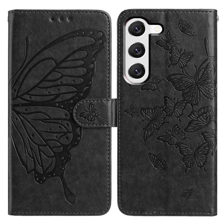 For Samsung Galaxy S23+ 5G Butterfly Flutter Pattern Embossed Leather Phone Case(Black)
For Samsung Galaxy S23+ 5G Butterfly Flutter Pattern Embossed Leather Phone Case(Black)