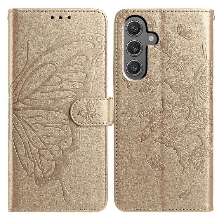 For Samsung Galaxy S24 FE 5G Butterfly Flutter Pattern Embossed Leather Phone Case(Gold)
For Samsung Galaxy S24 FE 5G Butterfly Flutter Pattern Embossed Leather Phone Case(Gold)