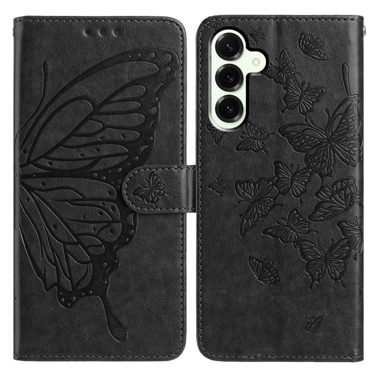 For Samsung Galaxy S25+ 5G Butterfly Flutter Pattern Embossed Leather Phone Case(Black)
For Samsung Galaxy S25+ 5G Butterfly Flutter Pattern Embossed Leather Phone Case(Black)