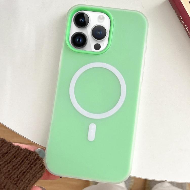 For iPhone 14 Pro Skin Feel MagSafe Magnetic PC Hybrid TPU Phone Case(Green)
For iPhone 14 Pro Skin Feel MagSafe Magnetic PC Hybrid TPU Phone Case(Green)