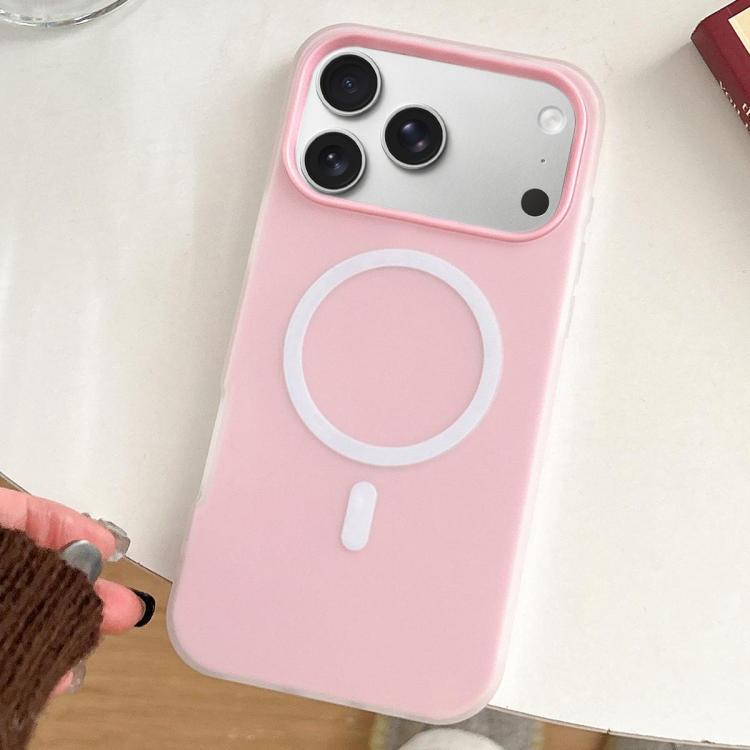 For iPhone 17 Pro Skin Feel MagSafe Magnetic PC Hybrid TPU Phone Case(Light Pink)
For iPhone 17 Pro Skin Feel MagSafe Magnetic PC Hybrid TPU Phone Case(Light Pink)