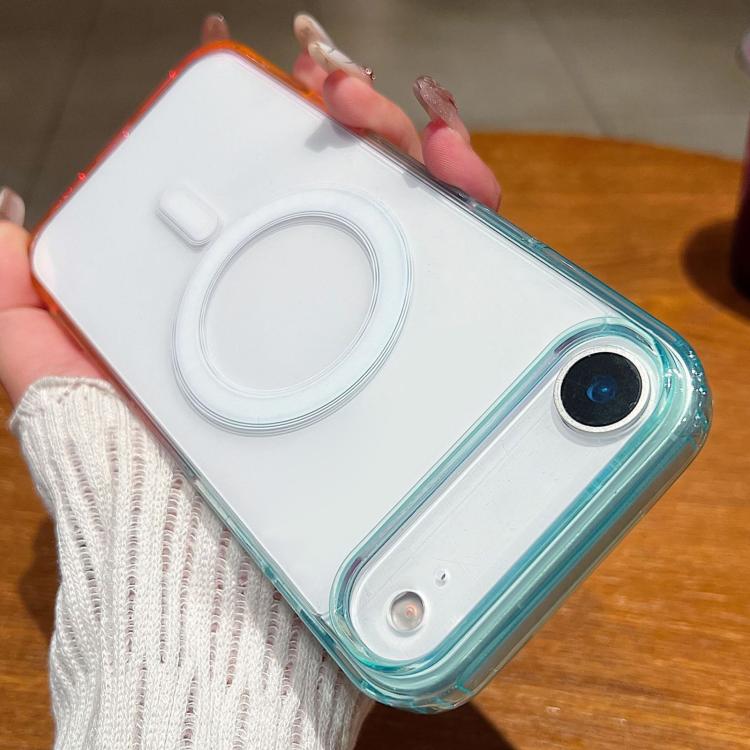 For iPhone Air Contrast Color Gradient Transparent MagSafe Phone Case(Blue Green + Pink)
For iPhone Air Contrast Color Gradient Transparent MagSafe Phone Case(Blue Green + Pink)