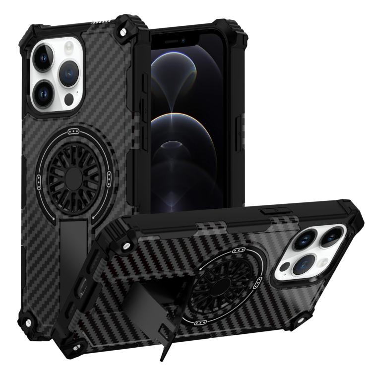 For iPhone 12 / 12 Pro Camouflage Kickstand Rotating Shaft MagSafe Phone Case(Carbon Fiber Black)
For iPhone 12 / 12 Pro Camouflage Kickstand Rotating Shaft MagSafe Phone Case(Carbon Fiber Black)