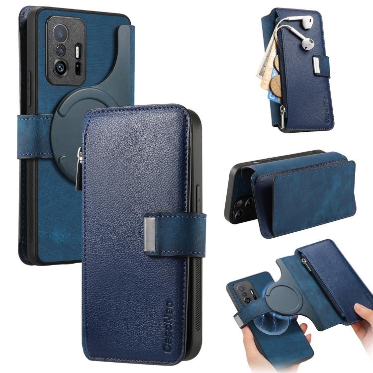 For Xiaomi Mi 11T / 11T Pro 5G CaseNeo MagSafe RFID Anti-theft Zipper Wallet Retro Leather Phone Case(Blue)
For Xiaomi Mi 11T / 11T Pro 5G CaseNeo MagSafe RFID Anti-theft Zipper Wallet Retro Leather Phone Case(Blue)