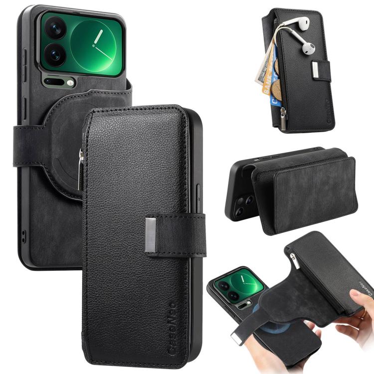 For Xiaomi 17 Pro Max CaseNeo MagSafe RFID Anti-theft Zipper Wallet Retro Leather Phone Case(Black)
For Xiaomi 17 Pro Max CaseNeo MagSafe RFID Anti-theft Zipper Wallet Retro Leather Phone Case(Black)