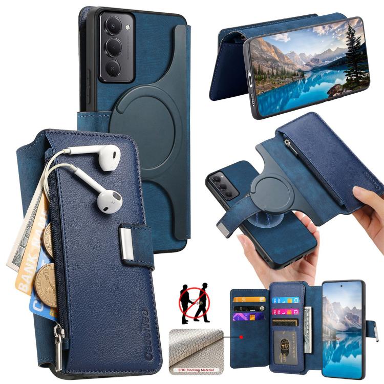 For Redmi 15 5G Global / 4G SEA 169.5mm CaseNeo MagSafe RFID Anti-theft Zipper Wallet Retro Leather Phone Case(Blue)
For Redmi 15 5G Global / 4G SEA 169.5mm CaseNeo MagSafe RFID Anti-theft Zipper Wallet Retro Leather Phone Case(Blue)