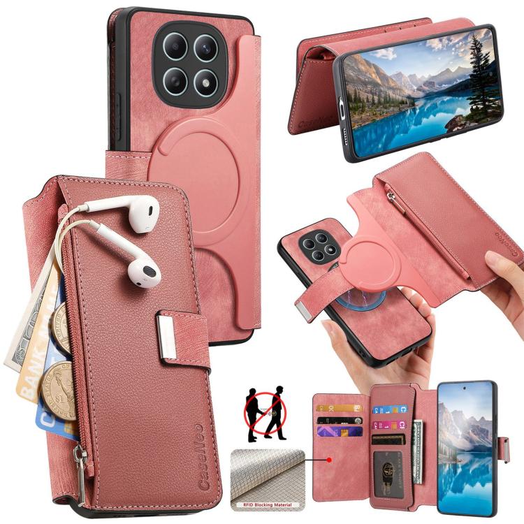 For Redmi Note 15 4G / 5G Global 164mm CaseNeo MagSafe RFID Anti-theft Zipper Wallet Retro Leather Phone Case(Pink)
For Redmi Note 15 4G / 5G Global 164mm CaseNeo MagSafe RFID Anti-theft Zipper Wallet Retro Leather Phone Case(Pink)