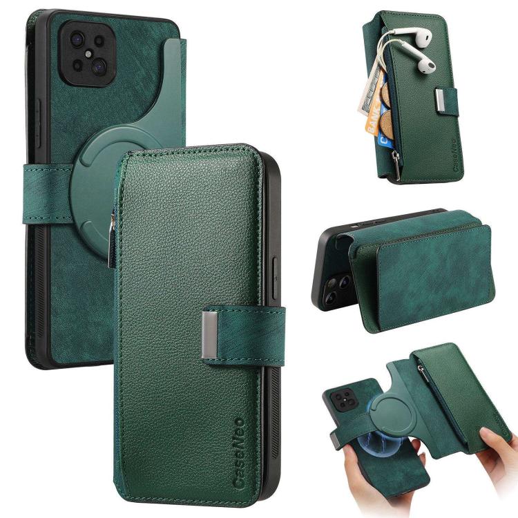 For OPPO A92s / Reno4 Z CaseNeo MagSafe RFID Anti-theft Zipper Wallet Retro Leather Phone Case(Green)
For OPPO A92s / Reno4 Z CaseNeo MagSafe RFID Anti-theft Zipper Wallet Retro Leather Phone Case(Green)
