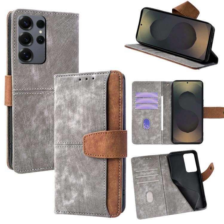 For Samsung Galaxy S25 Ultra 5G Color Stitching Skin Feel Leather RFID Blocking Phone Case(Grey)
For Samsung Galaxy S25 Ultra 5G Color Stitching Skin Feel Leather RFID Blocking Phone Case(Grey)