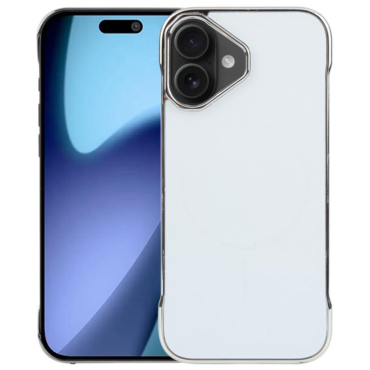 For iPhone 17 Electroplating Frameless Frosted Anti-Glare PC MagSafe Phone Case(Silver White)
For iPhone 17 Electroplating Frameless Frosted Anti-Glare PC MagSafe Phone Case(Silver White)