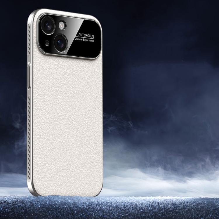 For iPhone 14 Soft Armor Cooling Plain Leather Hybrid PC Phone Case(White)
For iPhone 14 Soft Armor Cooling Plain Leather Hybrid PC Phone Case(White)