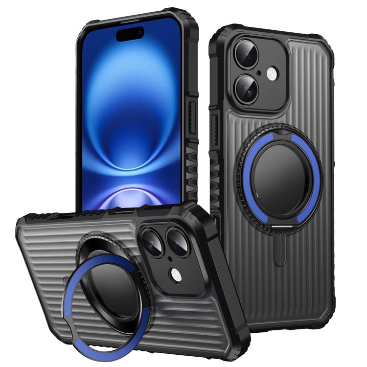 For iPhone 16 Plus Skin Sense Rotation Stand Semi-transparent Magsafe Phone Case(Royal Blue)
For iPhone 16 Plus Skin Sense Rotation Stand Semi-transparent Magsafe Phone Case(Royal Blue)