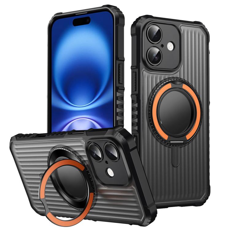 For iPhone 16 Plus Skin Sense Rotation Stand Semi-transparent Magsafe Phone Case(Orange)
For iPhone 16 Plus Skin Sense Rotation Stand Semi-transparent Magsafe Phone Case(Orange)
