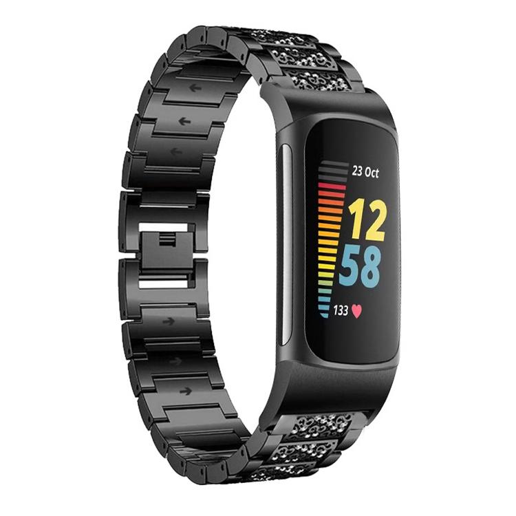 For Fitbit Charge 6 / 5 18mm xDfind Diamond Jewelry Stainless Steel Watch Band(Black)
For Fitbit Charge 6 / 5 18mm xDfind Diamond Jewelry Stainless Steel Watch Band(Black)