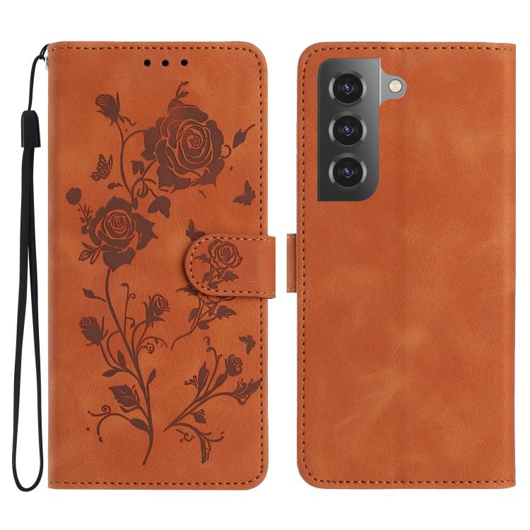 For Samsung Galaxy S21 5G Rose Flower Embossing Pattern Leather Phone Case(Brown)
For Samsung Galaxy S21 5G Rose Flower Embossing Pattern Leather Phone Case(Brown)