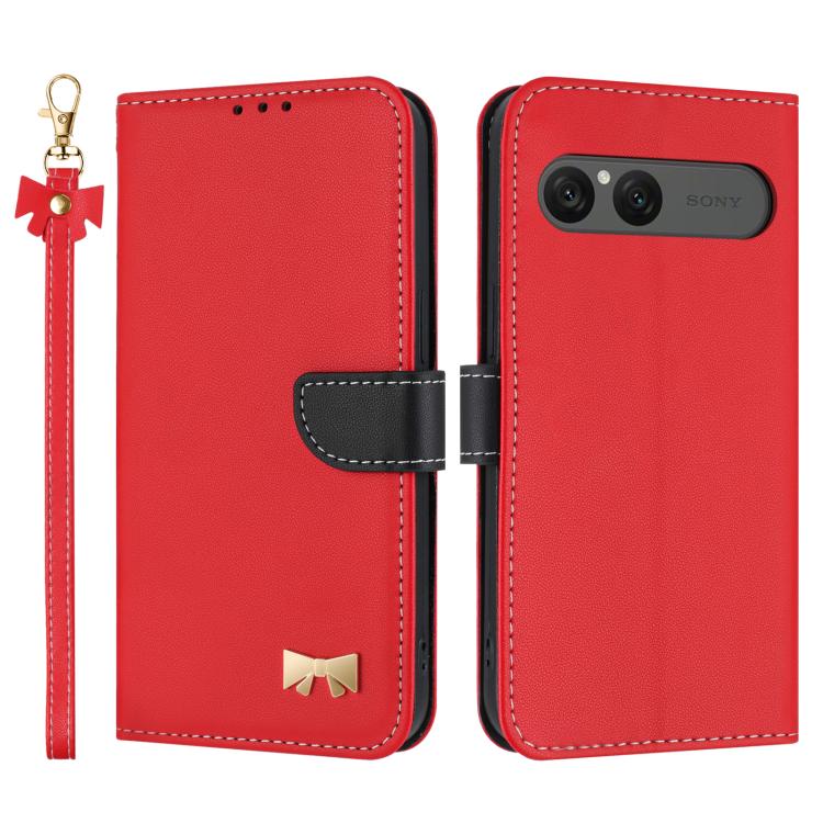 For Sony Xperia 10 VII Metal Bow Leather Phone Case with Hand Strap(Red)
For Sony Xperia 10 VII Metal Bow Leather Phone Case with Hand Strap(Red)