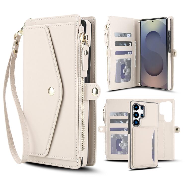 For Samsung Galaxy S25 Ultra 5G Multifunctional Wallet Detachable Leather Phone Case with Lanyard(White)
For Samsung Galaxy S25 Ultra 5G Multifunctional Wallet Detachable Leather Phone Case with Lanyard(White)