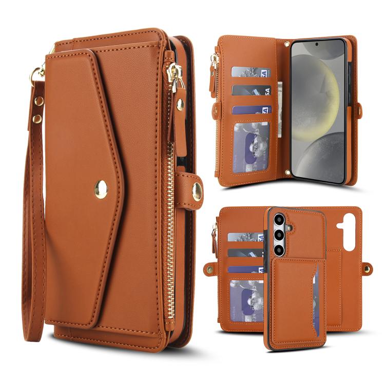 For Samsung Galaxy S24 FE 5G Multifunctional Wallet Detachable Leather Phone Case with Lanyard(Brown)
For Samsung Galaxy S24 FE 5G Multifunctional Wallet Detachable Leather Phone Case with Lanyard(Brown)