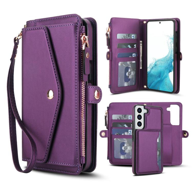 For Samsung Galaxy S22+ 5G Multifunctional Wallet Detachable Leather Phone Case with Lanyard(Dark Purple)
For Samsung Galaxy S22+ 5G Multifunctional Wallet Detachable Leather Phone Case with Lanyard(Dark Purple)