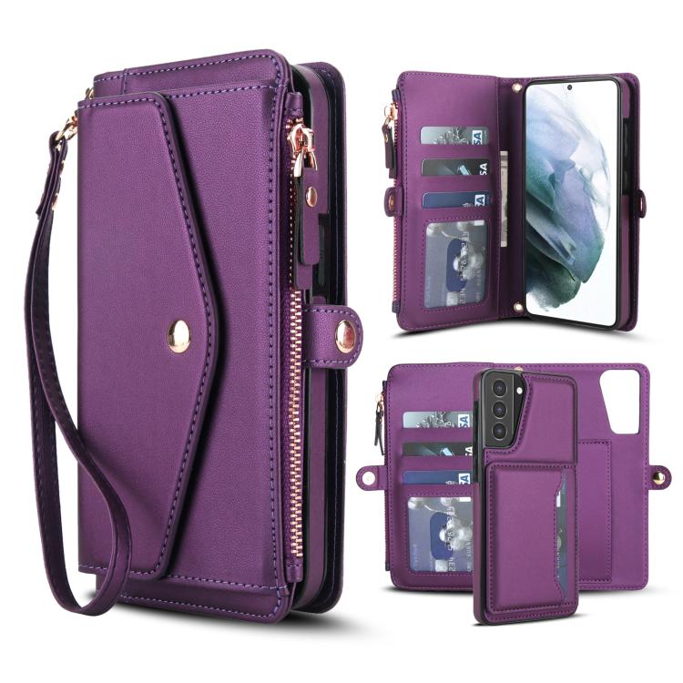For Samsung Galaxy S21+ 5G Multifunctional Wallet Detachable Leather Phone Case with Lanyard(Dark Purple)
For Samsung Galaxy S21+ 5G Multifunctional Wallet Detachable Leather Phone Case with Lanyard(Dark Purple)