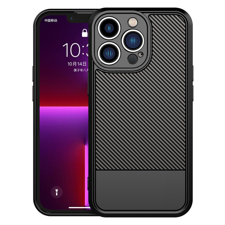 For iPhone 12 Pro Carbon Fiber Series Fine Hole TPU Phone Case(Black)
For iPhone 12 Pro Carbon Fiber Series Fine Hole TPU Phone Case(Black)